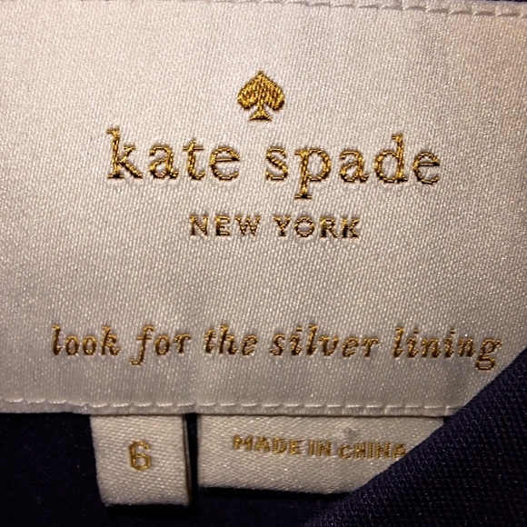 Elegant Kate Spade Royal Blue Sleeveless Dress With Open Back In A Size 6. EUC - Picture 2 of 14